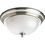 Progress Lighting PV008-09WB Bathroom Exhaust Fan, Brushed Nickel