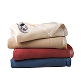 New Sunbeam Imperial Nights Heated Blanket Size King 100 x 89, Seashell Tan Color