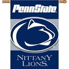 NCAA Penn State Nittany Lions 2-Sided 28-by-40 inch House Banner with  Pole Sleeve