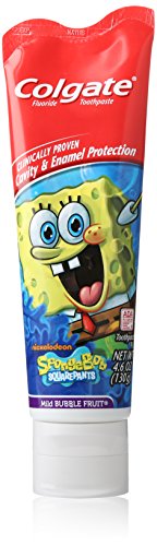 Colgate Anticavity Fluoride Toothpaste, SpongeBob Squarepants, 4.6 Ounce Tube
