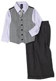 Nautica Dress Up Boys 2-7 Hairline Glen Plaid Vest Set