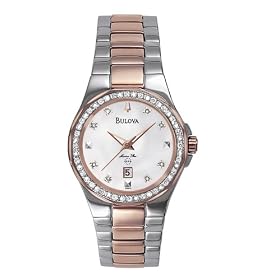 Bulova Women's Marine Star Diamond Calendar Watch #98W11
