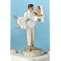 "Just Married" Beach Wedding Figurine/ Cake Topper- Caucasian