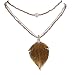 Necklace - N149 - Murano Style - Leaf 3-Strand ~ Lt. Amethyst & Gold