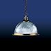 American Diner Single Pendant Glass Antique Brass Finish. 100 Watt Bulb
