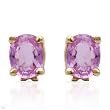 Stud Earrings With 0.75ctw Genuine Sapphires Beautifully Crafted in 14K Yellow Gold Length 5mm