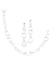 Sterling Silver Earring and Necklace Set
