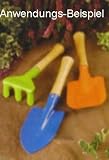 Produkt-Bild: Gartenger&auml;te SET, Gartenset f&uuml;r Kinder, Schaufel, Harke, Spaten, stabiles Metall mit Holz Griff (LHS)