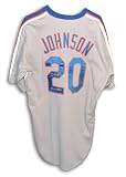 Howard Johnson Autographed New York Mets Gray Majestic Jersey Inscribed 