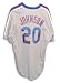 Howard Johnson Autographed New York Mets Gray Majestic Jersey Inscribed 