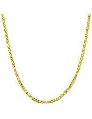 10 Karat Yellow Gold Diamond-cut 2-mm Curb Chain (18 Inch)