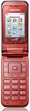 Samsung E2530 flip phone, black/metallic red, unlocked, bluetooth, mp3, FM radio