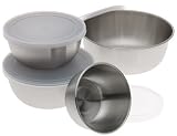 Amco Stainless Steel Prep Bowls, Set of 4