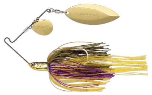 Terminator T1 Spinnerbait-Colorado/Willow, Gold/Gold Blade (Sunfish, 1/2-Ounce)