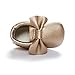 LIVEBOX Infant Baby Girls' Bow Mocassins Soft Sole Anti-Slip Tassels Prewalker Toddler Shoes, Small, 0-6 Months, Golden
