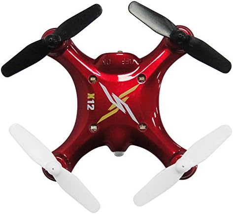 Lionbay® X12 Nano 6-Axis Gyro 4CH RC Quadcopter Mini Drone -Red