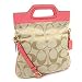 Coach Signature Crossbody Messenger Bag 13393 Khaki Coral
