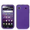 Purple Silicone Rubber Gel Soft Skin Case Cover for Samsung Galaxy S 4G Phone by Electromaster