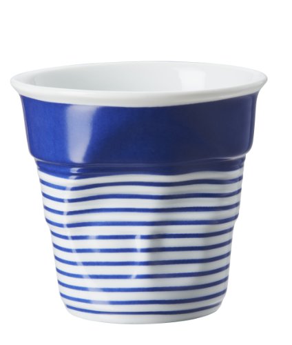 Revol 646077 Froisses Cappuccino Crumple Mariniere Cup, Big Wide Blue
