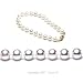 Single Strand 7-7.5 Inches 6.5-7mm White Freshwater Cultured Pearl Bracelet