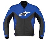 Alpinestars Indy Leather Motorcycle Jacket Large (42) Blue