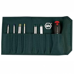 Wiha 28199 Drive-Loc VI Interchangeable Blade Set In Durable Pouch, 10 Piece by Wiha
