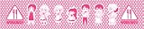 WORKING!! タオル ちびキャラ柄 PINK