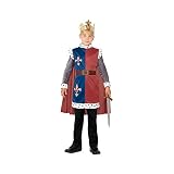 Smiffys SM44079-S King Arthur Costume For Kids, Small