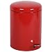 Witt 2240RD Stainless Steel Step On Metal Biohazard Waste Container, 4gal Capacity, 11-1/2" Diameter x 16" Height, Red