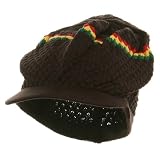 Rasta RGY Beanies Visor (02)-Brown W27S20A