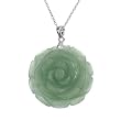 FOJO's Carved Green Aventurine Rose Pendant
