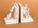 Nautical Ship's Wheel & Anchor Bookends Book Ends