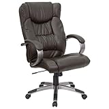 Leather Office Chair - High Back Executive Chair - BT-9088-BRN-GG