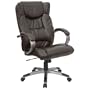 Espresso Brown Leather High Back Executive Office Chair [BT-9088-BRN-GG]