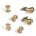 Giorgio Bissoni Gold Love Knot Cufflink and Stud set