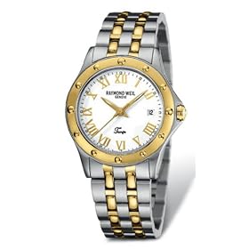 Click here to buy Raymond Weil Watches- Raymond Weil Tango Round Two Tone Steel and 18k Gold Plated Mens Watch .