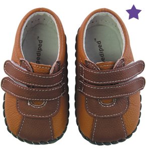 Pediped Infant Boy's Shoes Liam Tan/ Brown, Medium (12-18 Months)