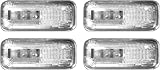 Recon 264131CL LED Fender Lights 2002-2007 Dodge RAM Dually (4-Piece Set) - Clear Lens with Chrome Trim