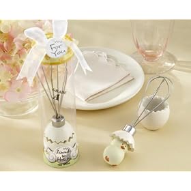  About to Hatch inch Stainless-Steel Egg Whisk in Showcase Gift Box - Baby Shower Gifts & Wedding Favors