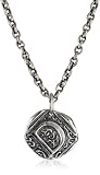 Waxing Poetic Square Insignia D Charm, 18