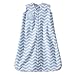 Halo SleepSack Micro-Fleece Wearable Blanket, Blue Zig Zag, Small