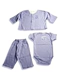 Little Giraffe - Newborn Baby Girls, 3-Piece Pant Set, Lilac