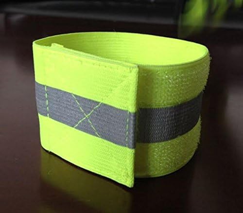 SeenFit - High Visibility Reflective Sports Wrist Bands -Size to Fit- (Pair) (Athlete)