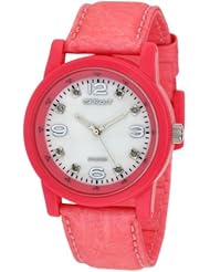 Sprout Womens ST/5500MPPK Diamond Pink/White Tyvek Strap Watch