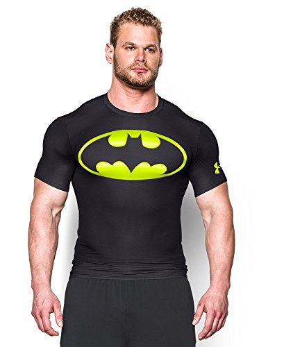 Under Armour Men's Alter Ego Batman Compression Shirt Extra Large Black