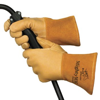 Black Stallion Mighty MIG 39CHMP Champion Premium Grain Pigskin Lined MIG Weldin