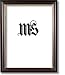 Imperial Frames 6 by 8-Inch/8 by 6-Inch Picture/Photo Frame, Round, Mahogany Molding with Gold Leaf