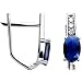 14K White Gold CZ September Birthstone Leverback Earrings