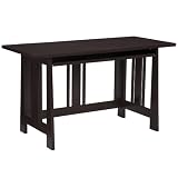Altra Furniture Modern Mission Desk, Chocolate Wenge