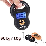 倍精度デジタル ポケットエレクトロニックスケール重量フック lcd ディスプレイ 50 キログラム黒